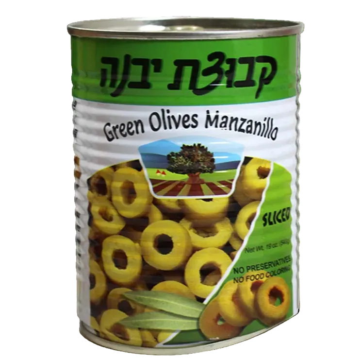 Kvuzat Yavne Green Olives Manzanillo Sliced