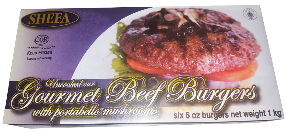 Shefa Gourmet Beef Burgers (6x 6oz)