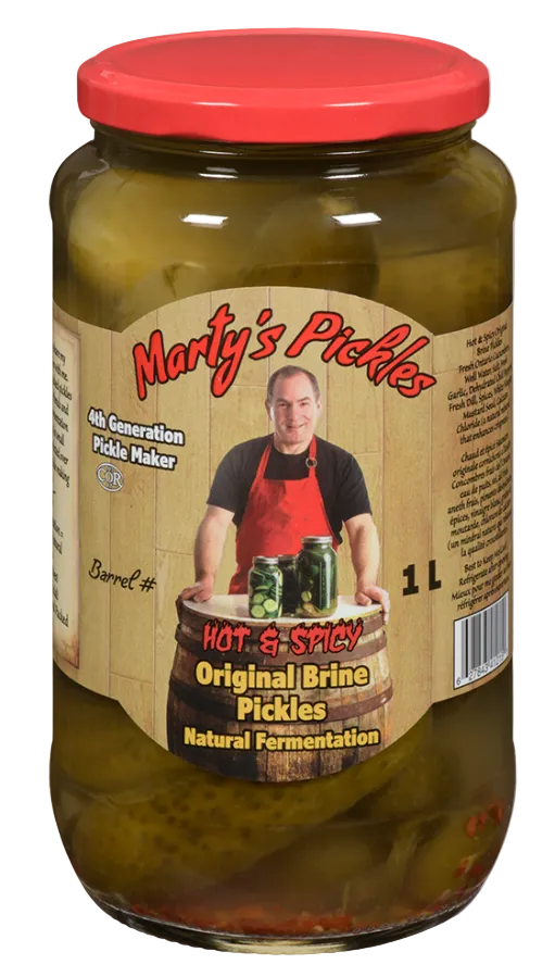 Marty's Pickles Hot & Spicy 1L