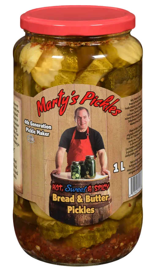 Marty's Pickles Hot Sweet & Spicy 1L
