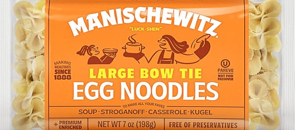 Manischewitz Large Bow Tie Egg Noodles