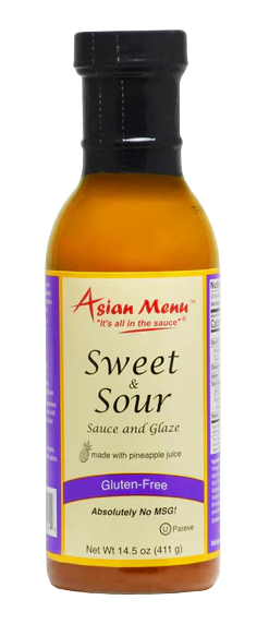 Asian Menu Sweet And Sour