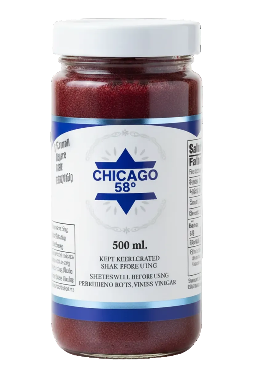 Chrein Jar - Dark Blue & White, White Lid