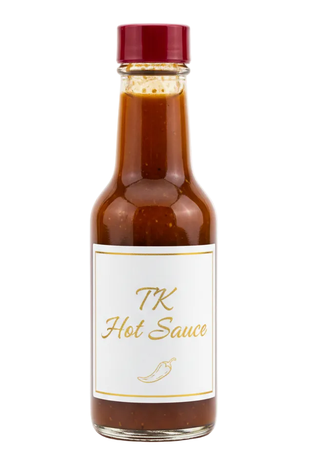 TK Hot Sauce Bottle