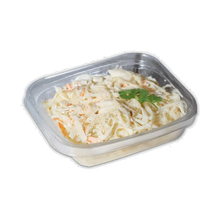 Take-out portion of TK creamy coleslaw