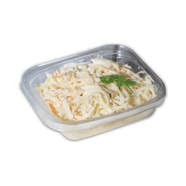 Take-out portion of TK creamy coleslaw